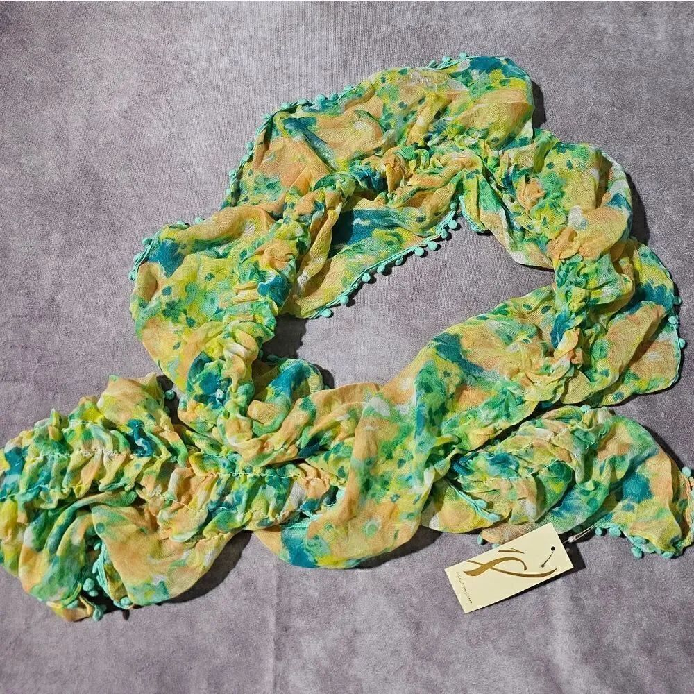 COLLECTION EIGHTEEN Floral Pop Boa POLYESTER Scarf 12" x 55"